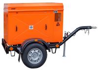 Винтовой компрессор ЗИФ СВЭ-6,3/0,7 в кожухе на шасси